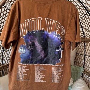 NEW LIMITED EDITION Darc Sport Wolves Unisex Graphic T-Shirt Brown